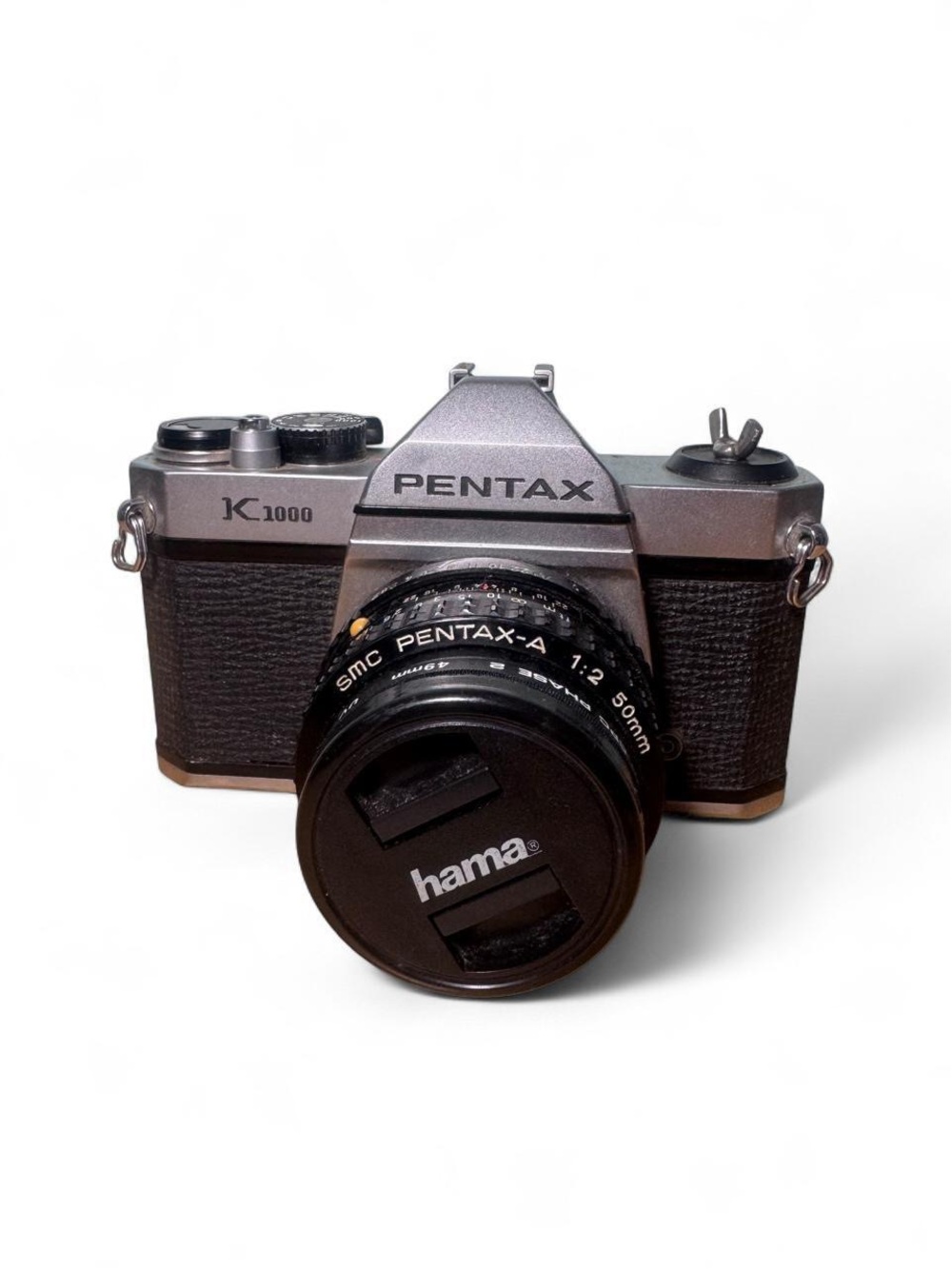 Pentax K1000 35mm SLR film camera w/ SMC Pentax-A 50mm f/2 lens tested working